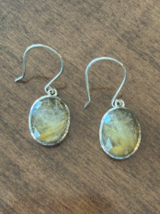 Rutilated Quartz Earring