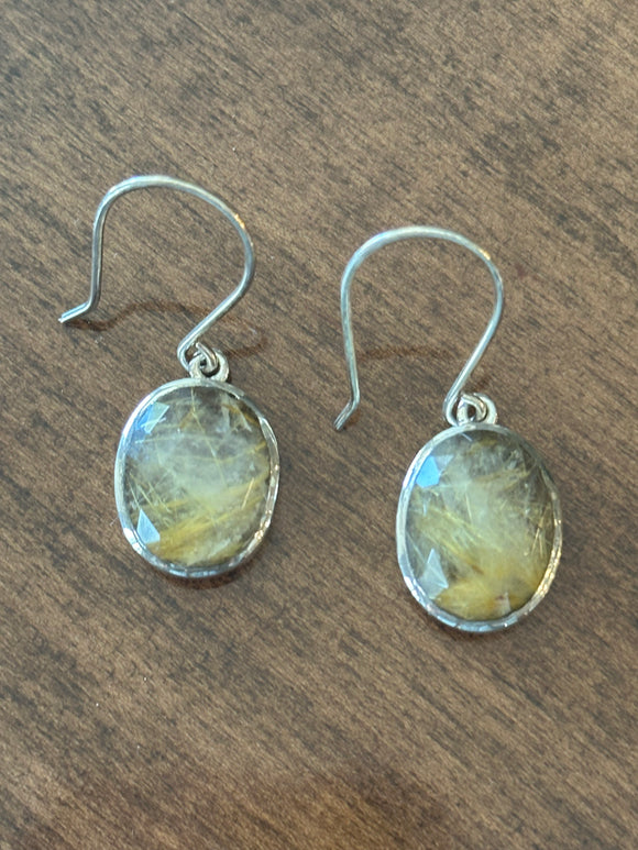 Rutilated Quartz Earring