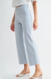 Mica Wide Leg Pin Stripe Crop