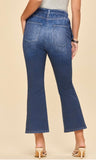Zenim Crop Boot Cut Pull On Pant