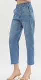 Cropped Barrel Jean