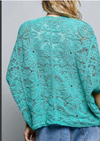 Crochet Cardigan/ Emerald
