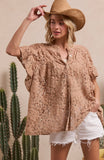 Flowy Ruffle Lace Top