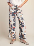 Flower Print Pant/ Ash