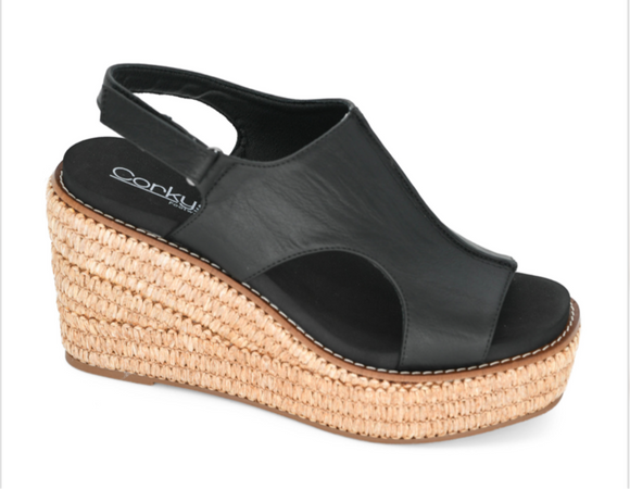 Corky’s Freddie Black Smooth Wedge