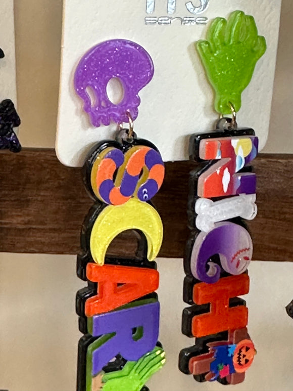SCARY NIGHT HALLOWEEN EARRINGS