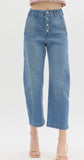 Cropped Barrel Jean