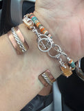 Copper Variscite Cuff Bracelet