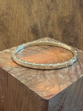 Flush Set Hinged Bangle Bracelet