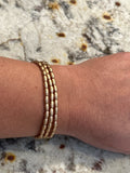 Water Resistant Matte Oval Stretch Bracelet