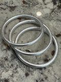 Water Resistant Textured Bangle Bracelet