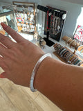 TRIANGLE METAL TONE STRETCH BRACELET