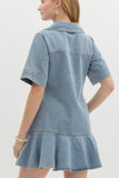 Light Blue Denim Dress