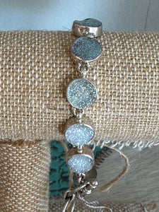 Druzy Link Bracelet