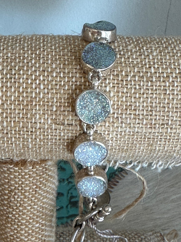 Druzy Link Bracelet
