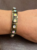 Small Rhinestone Metal Stretch Bracelet
