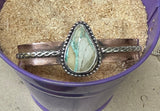 Copper Variscite Cuff Bracelet