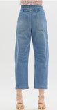 Cropped Barrel Jean