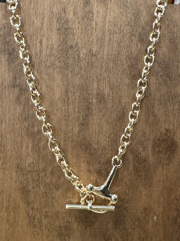 Horse Bit Toggle Necklace