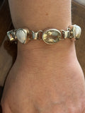 Golden Labradorite & Pearl Bracelet