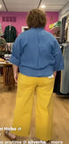 Mica Cropped Front Pocket Wide Leg/ Bamboo