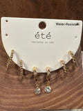 Water Resistant Huggie Hoop Trio