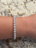 Water Resistant 6mm Round Stretch Bracelet
