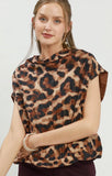 Leopard Bubble Top