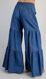 Tiered Wide Leg Pant