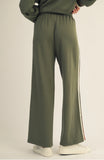 Striped Athleisure Pant Olive