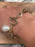 Gold tone cable chain