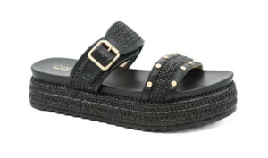 Corky’s Walk of Shame Black Raffia