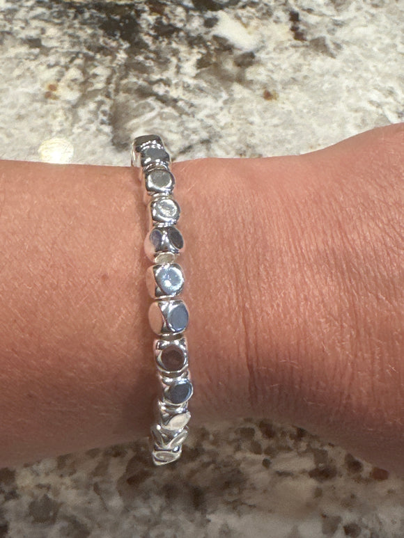 Water Resistant Cube Stretch Bracelet