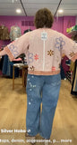 Paint Splattered Barrel Jean