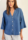 Denim Button Down Shirt