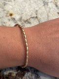 Water Resistant Matte Oval Stretch Bracelet