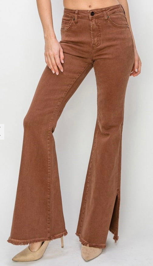 Risen High Rise Split Flare Pant