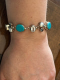 Turquoise, Topaz & Pearl Bracelet