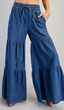 Tiered Wide Leg Pant