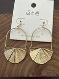 Wire Fan Dangle Earring