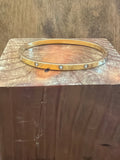 Flush Set Hinged Bangle Bracelet