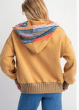 CAMEL & MULTI HOODIE