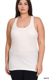 Plus Cotton Racer Back Tank