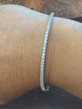 Prong Set Hinged Bangle