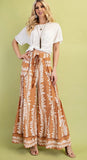 Printed Wide Leg Pant