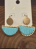 Fabric Fan Earring
