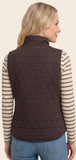 Quilted Vest/ Chocolate
