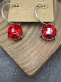 Large Rhinestone Dangle Earring