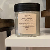 Black cashmere foaming sugar scrub