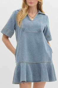 Light Blue Denim Dress